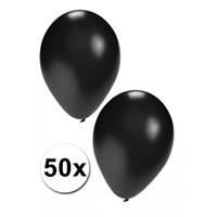 Shoppartners 50 ballonnen zwart
