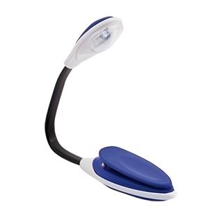 Bellatio LED leeslamp met klem blauw