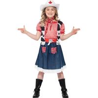 Bellatio Cowgirl kinder kostuum 115-128 (4-6 jaar)