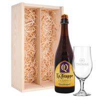 Bier mit Glas - La Trappe Quadrupel