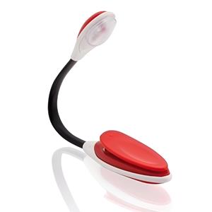 Bellatio LED leeslamp met klem rood