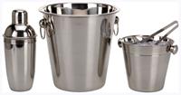 excellenthouseware Excellent Houseware 4-tlg. Bar-Set Edelstahl Silber