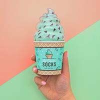 Ice Cream Socks - Mint Choc Chip (Mystery Gift Box)