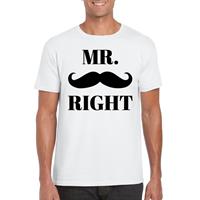 Shoppartners Mr. Right t-shirt wit heren S