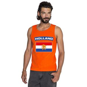 Shoppartners Oranje Hollandse vlag tanktop heren Oranje