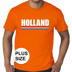 Shoppartners Oranje Holland supporter grote maten shirt heren Oranje