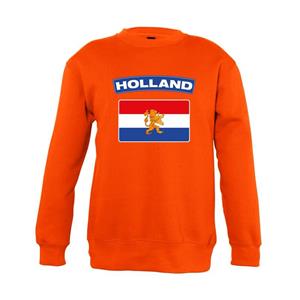 Shoppartners Oranje Holland vlag sweater kinderen (110/116) Oranje