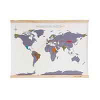 Cross Stich Map Wereldkaart