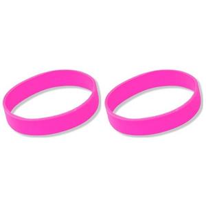10x Siliconen armbandjes roze Roze