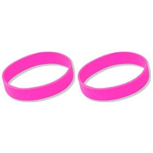 10x Siliconen armbandjes roze Roze