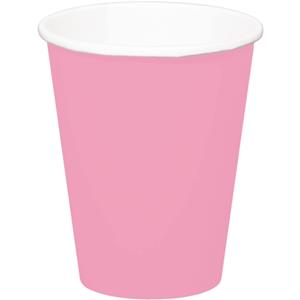 Bekers baby roze - 8 stuks