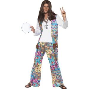 Smiffys Jaren 60 hippie kostuum Groovy voor heren