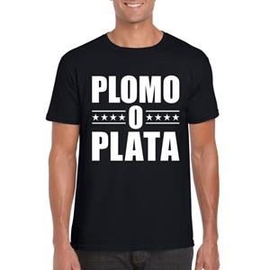 Shoppartners Zwart plomo o plata shirt voor heren