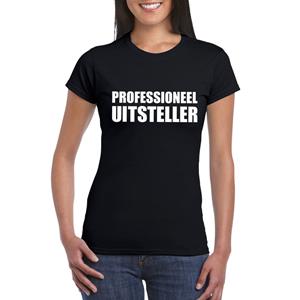 Shoppartners Zwart professioneel uitsteller shirt voor dames