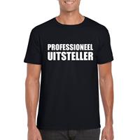 Shoppartners Zwart professioneel uitsteller shirt voor heren