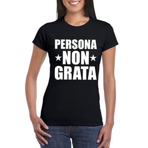 Shoppartners Zwart persona non grata shirt voor dames