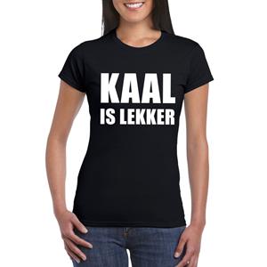 Shoppartners Zwart kaal is lekker shirt voor dames