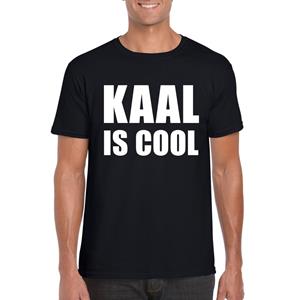 Shoppartners Zwart kaal is cool shirt voor heren