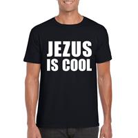 Shoppartners Zwart Jezus is cool shirt voor heren