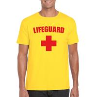 Lifeguard/ strandwacht verkleed shirt geel heren Geel