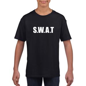 SWAT tekst t-shirt zwart kinderen Zwart