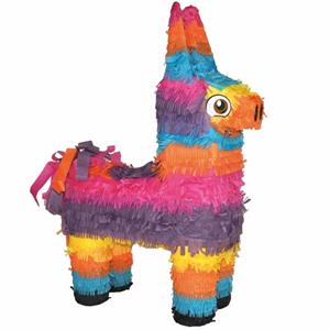 Pinata gekleurde ezel 56 cm Multi