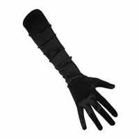 Zwarte gala handschoenen Zwart