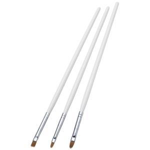 Set van 3 witte schmink pencelen Wit