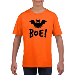 Shoppartners Halloween vleermuis t-shirt oranje kinderen Oranje