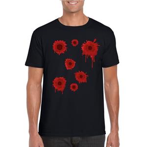 Shoppartners Schotwonden t-shirt zwart heren Zwart