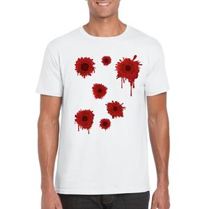 Shoppartners Schotwonden t-shirt wit heren Wit