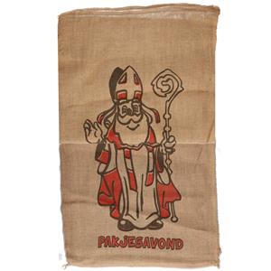 5x Jute zakken voor Sinterklaas 60 x 102 cm Multi