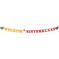 Letterslinger welkom Sinterklaas 230 cm Multi