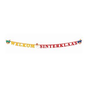 Folat Letterslinger welkom Sinterklaas 230 cm Multi