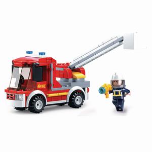 Sluban Bouwstenen Fire Serie Kleine Brandweerwagen