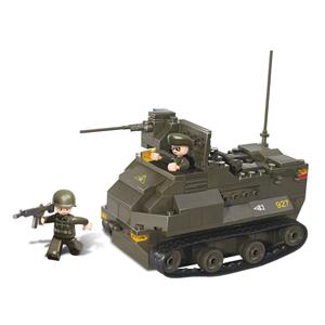 Sluban M38-B0281 Bouwstenen Army Serie Gepantserd Voertuig