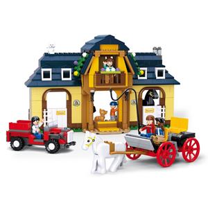 Sluban Building Blocks Town Series Horse Farm - 