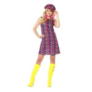 Smiffys Hippie peace sixties kostuum voor dames