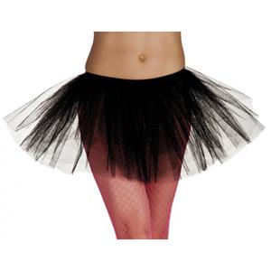 Smiffys Heksen verkleedaccessoire tutu rok zwart voor dames