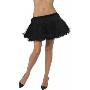 Smiffys Halloween - Heksen verkleedaccessoire tutu rok zwart voor dames