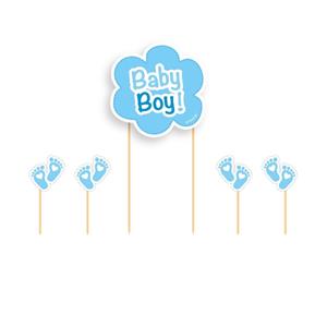 Folat Taart topper Baby Boy blauw Blauw