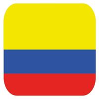 Shoppartners Bierviltjes Colombiaanse vlag vierkant 15 st Multi