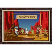 Shoppartners Cowboy ranch poster 59 x cm Multi