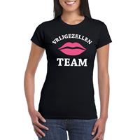 Shoppartners Vrijgezellenfeest Team t-shirt zwart dames Zwart