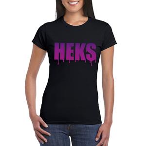 Shoppartners Halloween - Halloween heks tekst t-shirt zwart dames Zwart