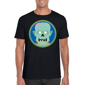 Shoppartners Halloween - Halloween zombie t-shirt zwart heren Zwart