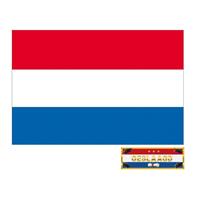 Shoppartners Voordelige Nederland geslaagd vlag 150 cm met gratis sticker Multi
