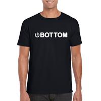Shoppartners Gay shirt power bottom zwart heren Zwart