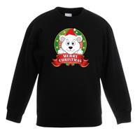 Shoppartners Kersttrui met een ijsbeer zwart jongens en meisjes 3-4 jaar (98/104) Zwart