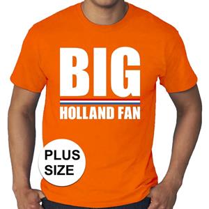 Shoppartners Oranje Big Holland fan grote maten shirt heren Oranje